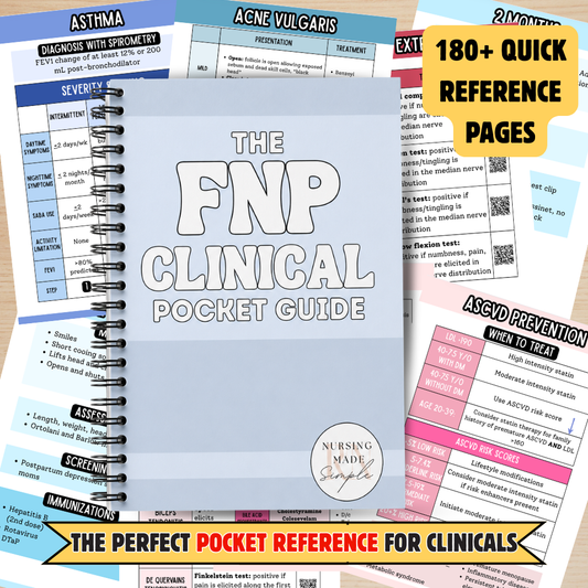 NEW 2026 Edition FNP Clinical Pocket Guide| Family Nurse Practitioner Clinical Pocket Guide| FNP Reference Guide
